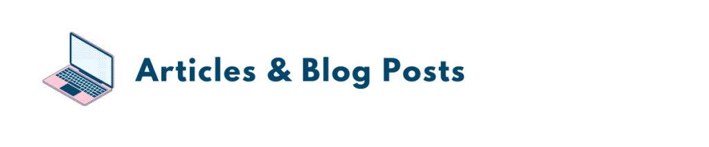 Articles and blogs