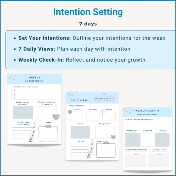 Values Based Weekly Schedule (Fillable PDF) - Image 2